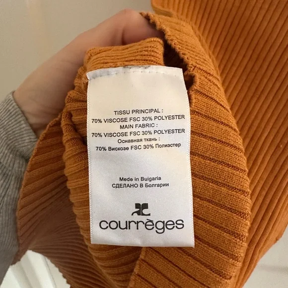 Burnt Orange Ribbed Tank Top - Picture 7 of 7